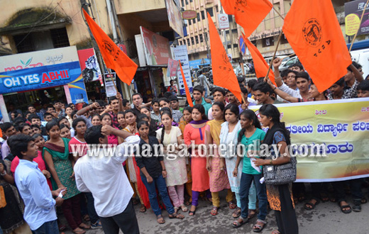 Protest against Manipal student Gang rape